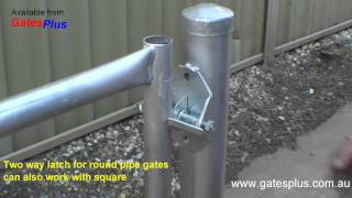 Gate Latch 2 way for round pipe and square [upl. by Aener503]