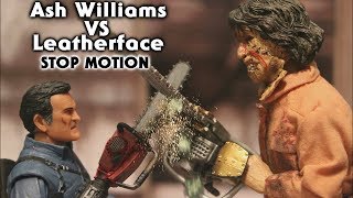 Ash Williams Vs Leatherface Stop Motion [upl. by Magdala]