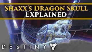 Destiny 2  Shaxxs Dragon Skull Explained Probably an Ahamkara [upl. by Nilram35]