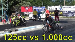 125cc vs 1000cc you dont expect this [upl. by Navillus]