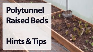 Polytunnel  Raised beds build [upl. by Anitnelav]