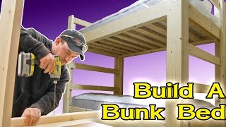 DIY Bunk Bed Easy Strong Inexpensive [upl. by Kcirdnekal]