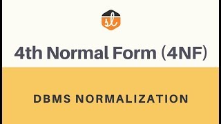 4th Normal Form 4NF  MultiValued Dependency  Database Normalization [upl. by Lona]