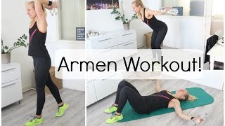 Thuis Workout Armen Schouders en Bovenlichaam [upl. by Wendelina193]