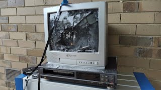 Telefunken CRT TV Destruction [upl. by Nivalc]