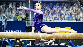 Perfect 100 Michigans Natalie Wojcik Was Perfect on the Balance Beam  Big Ten Gymnastics [upl. by Shewmaker]