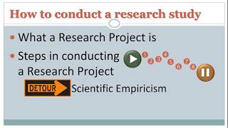 Eight steps to conducting a research study [upl. by Gnous]