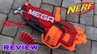 REVIEW Nerf Mega Mastodon Unboxing Review amp Firing Test [upl. by Hackney577]