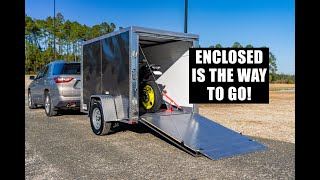 HOW I TRANSPORT MY MOTORCYCLE  Enclosed Trailer Review [upl. by Lynnea546]