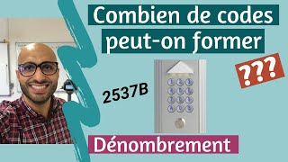 Digicode  Combien de codes peuton former [upl. by Barney]