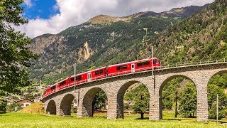 Swiss Alps Bernina Express Rail Tour from Milan [upl. by Khudari400]