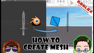 Roblox Studio  Create your own Mesh with Blender [upl. by Asreht635]