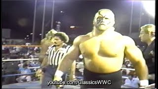 WWC The Road Warriors vs The Fabolous Ones 1985 [upl. by Eidnam]