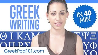 Learn ALL Greek Alphabet in 40 minutes  How to Write and Read Greek [upl. by Jerrilyn]