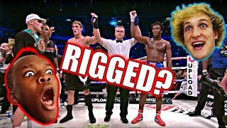 Reacting to the ksi vs logan paul Fight RIGGED [upl. by Meggie]