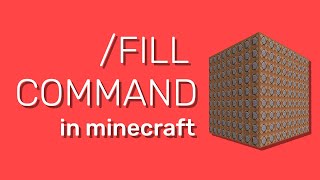 Minecraft Fill Command 118 How to Build FAST Tutorial [upl. by Nylahsoj490]