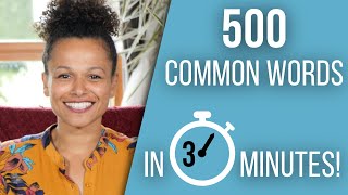 500 Common Words in 3 minutes European Portuguese Vocabulary [upl. by Nilreb]