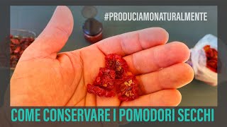 Come conservare i Pomodori Secchi [upl. by Analram939]