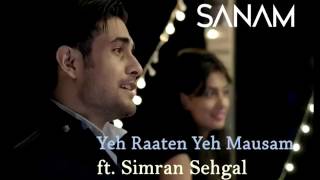 Yeh Raaten Yeh Mausam Lyrics 2014  Sanam ft Simran sehgal [upl. by Zobe]