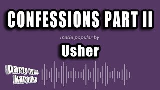 Usher  Confessions Part II Karaoke Version [upl. by Dara547]