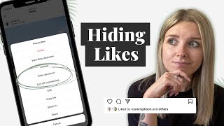 HIDING LIKES ON INSTAGRAM How To Do It  Pros amp Cons [upl. by Ystap]