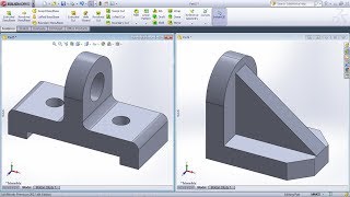 SolidWorks Practice Exercises for Beginners  5  SolidWorks Part Modeling Tutorial [upl. by Anyk]