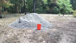 HOW TO MOVE 15 TONS OF GRAVEL BY HAND [upl. by Elata]