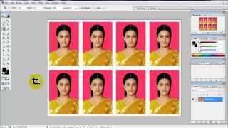 create Passport size Photo in adobe Photoshop 70 [upl. by Kirad]