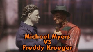 Michael Myers vs Freddy Krueger Stop Motion [upl. by Nageet]