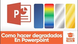 Como hacer degradados en powerpoint [upl. by Shippee]