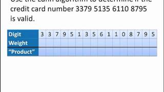 Math for Liberal Studies The Luhn Algorithm [upl. by Richmound]