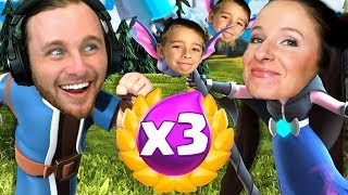 MY SON AND WIFE PLAY CLASH ROYALE 3X ELIXIR [upl. by Friedman185]