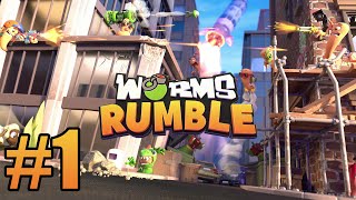 Worms Rumble Gameplay Walkthrough Part 1  PS5 [upl. by Lehar561]