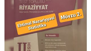 Riyaziyyat Ehtimal Nəzəriyyəsi və statistika səh 148 156 [upl. by Oirretno361]