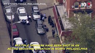 Audio Panicked Officers Call for Help After Gunman Shoots 6 Cops  NBC10 Philadelphia [upl. by Mattheus]