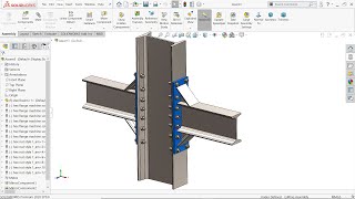 SolidWorks Weldments Steel Structure [upl. by Mudenihc749]