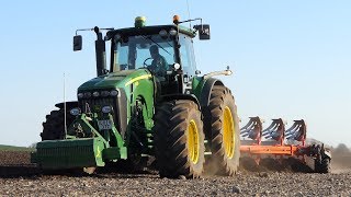 John Deere 8530 Working in The Field Ploughing w 6Furrow Kuhn VariMaster 183  DK Agri [upl. by Tiras]