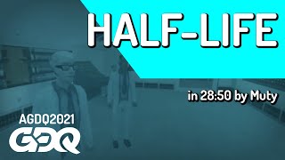 HalfLife by Muty in 2850  Awesome Games Done Quick 2021 Online [upl. by Gershom]