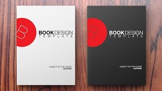 How to Create a Book Design Template in Photoshop [upl. by Ahsak377]