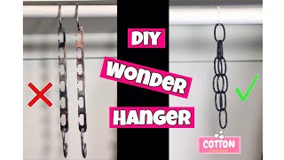 DIY Closet Organizer  Wonder Hangers  Hanger Expander  Life Hack [upl. by Aarika]