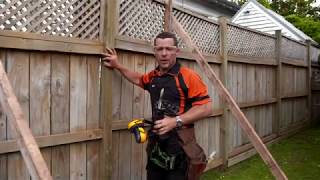 How to Repair a Leaning Fence  Mitre 10 Easy As DIY [upl. by Aliuqehs]