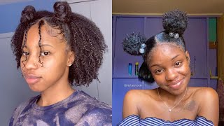 VIDEOS DE COIFFURES FACILES POUR CHEVEUX CREPUS NATURELS [upl. by Akyssej]