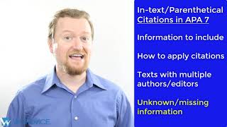 APA 7th Edition Intext Citations [upl. by Moss]