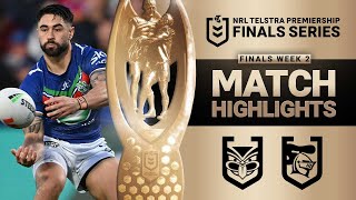 NRL 2023  Warriors v Knights  Match Highlights [upl. by Klemperer]