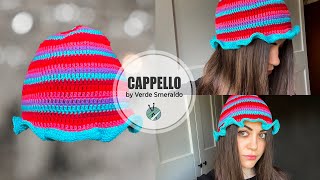 TUTORIAL  Come fare un cappello pescatore donna alluncinetto [upl. by Edasalof]