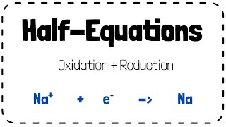 Half Equations  GCSE Chemistry Revision [upl. by Naik]