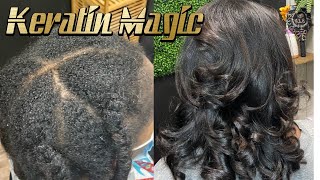 Keratin Treatment on 4 Type hair [upl. by Spatola649]