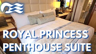 Royal Princess Penthouse Suite Stateroom Tour R610 Princess Cruises [upl. by Ialokin]