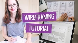 How to wireframe a website  CharliMarieTV [upl. by Arolf]