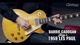 Barrie Cadogan plays a 1959 Gibson Les Paul and talks guitar [upl. by Hadeehuat]